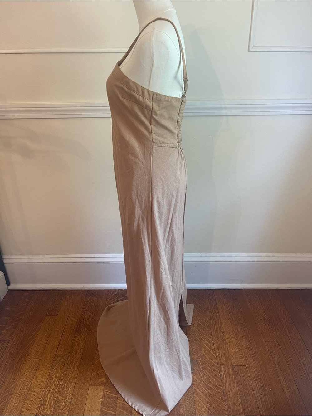 Sincerely Jules Taupe Halter Maxi Dress - Picture 3 of 7